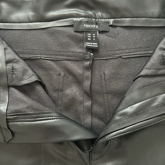 leather pants from forever 21 in size small - Picture 2 of 4